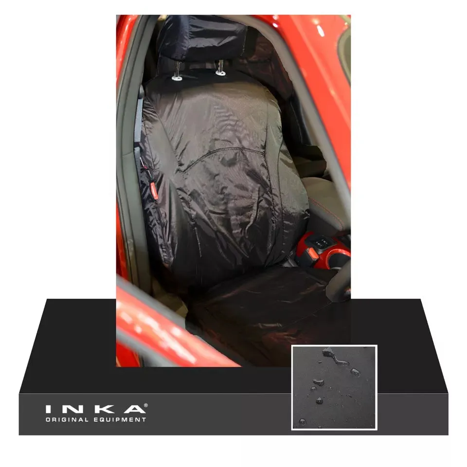 Nissan Juke Front 1 1 INKA Fully Tailored Waterproof Seat Covers Black MY 14-16