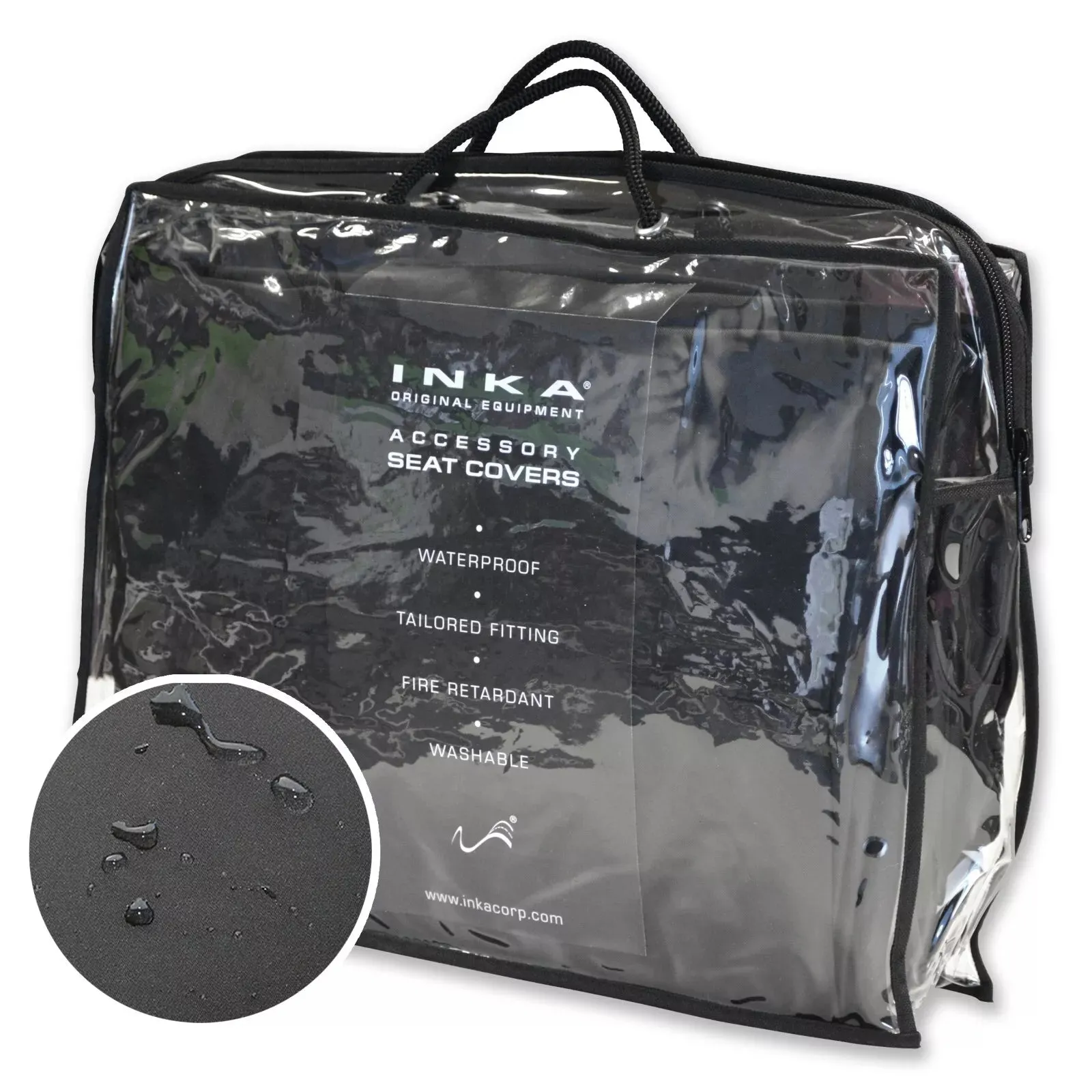 Nissan Juke Front 1 1 INKA Fully Tailored Waterproof Seat Covers Black MY 14-16