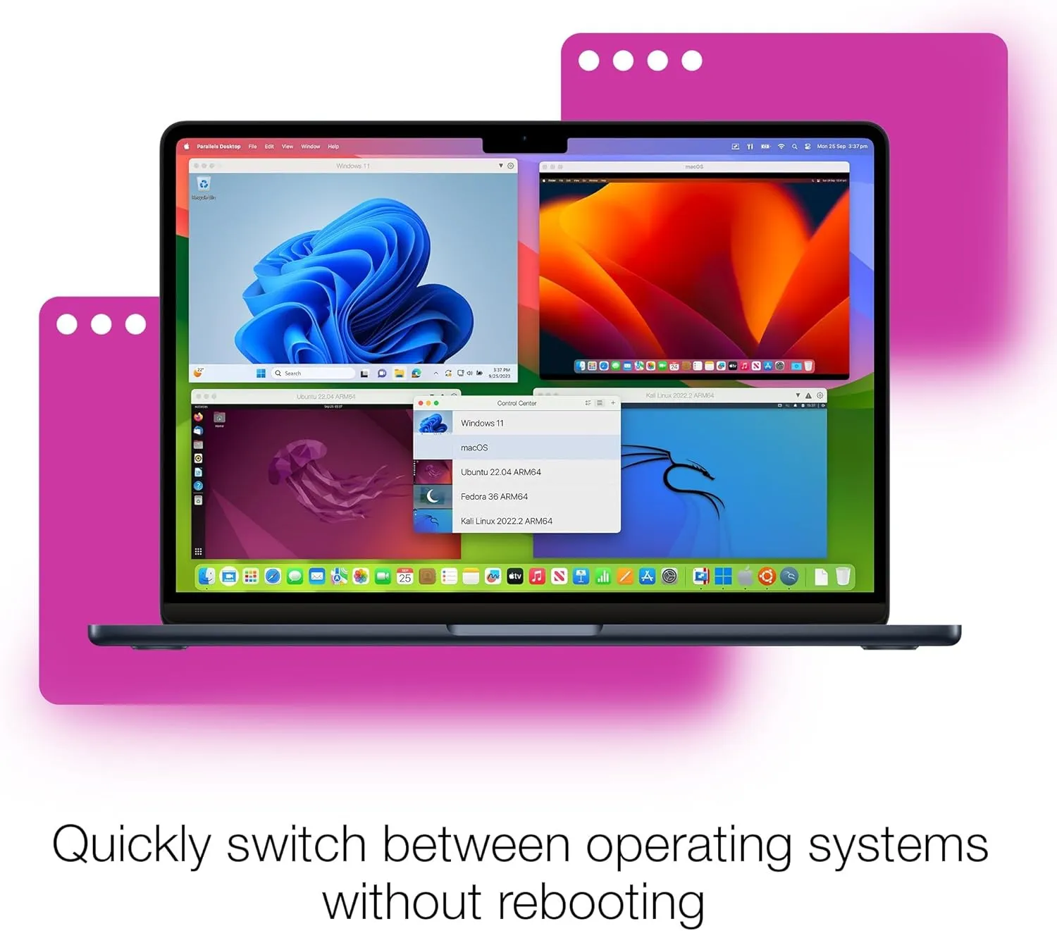 Parallels Desktop 20 for Mac | Run Windows on Mac Virtual Machine Software | Authorized by Microsoft | 1 Year Subscription [Mac Key Card]