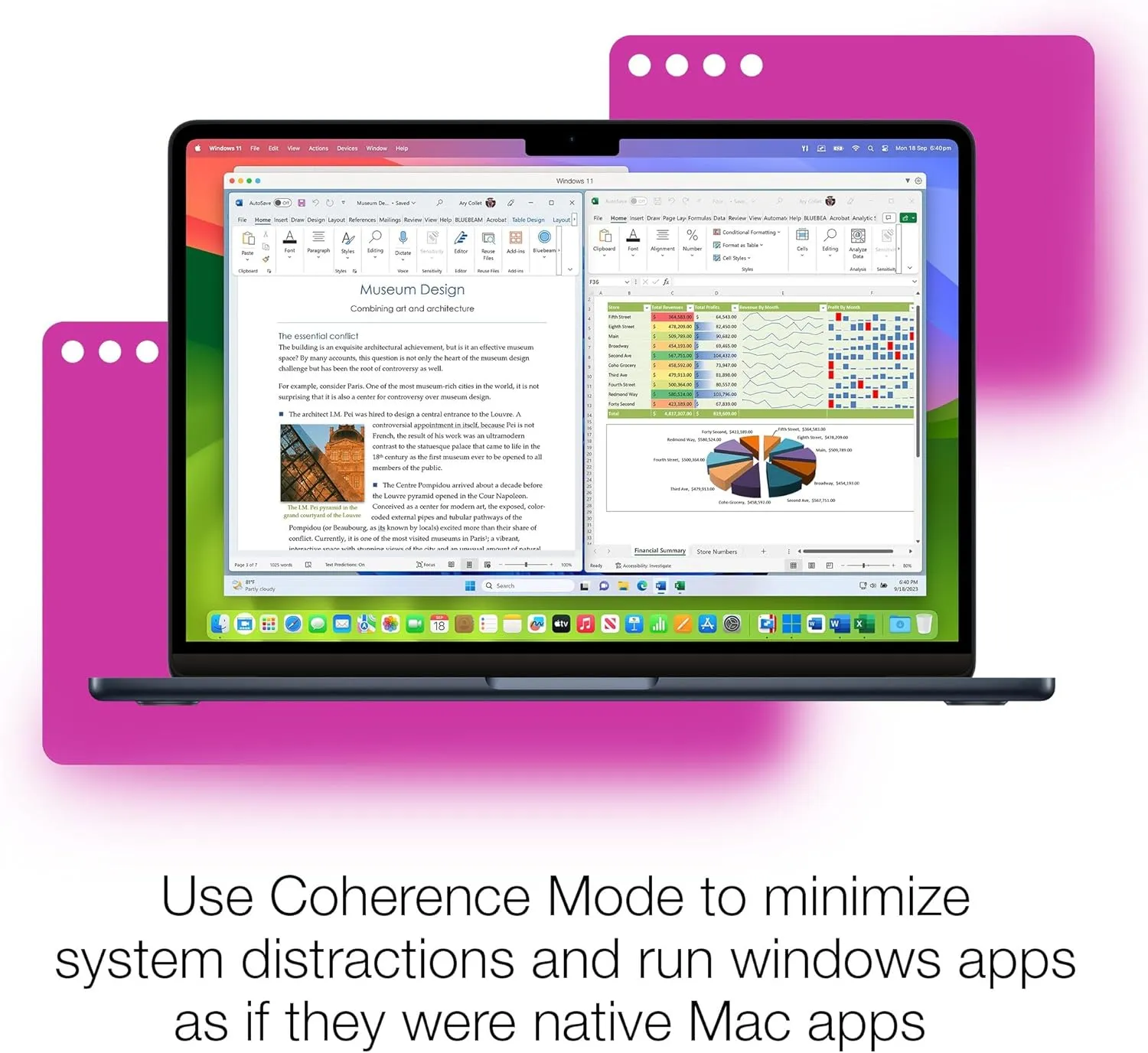 Parallels Desktop 20 for Mac | Run Windows on Mac Virtual Machine Software | Authorized by Microsoft | 1 Year Subscription [Mac Key Card]