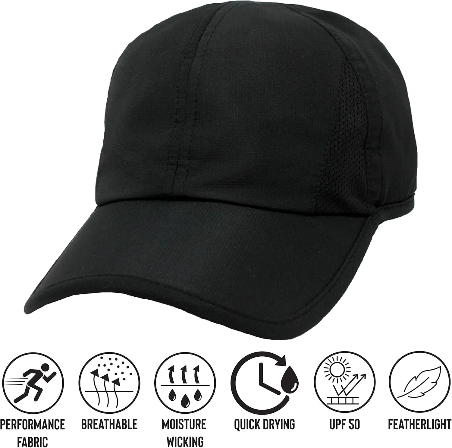 Ponyflo Womens Ponytail Baseball Cap - Ponytail Hats for Women, Curly Hair Ponytail Hat, Baseball Hat for Women