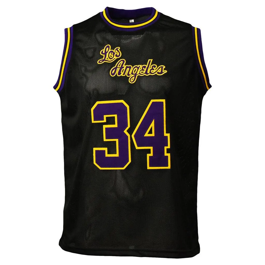 Shaquille O'Neal Signed Los Angeles Pro Black Basketball Jersey (JSA)